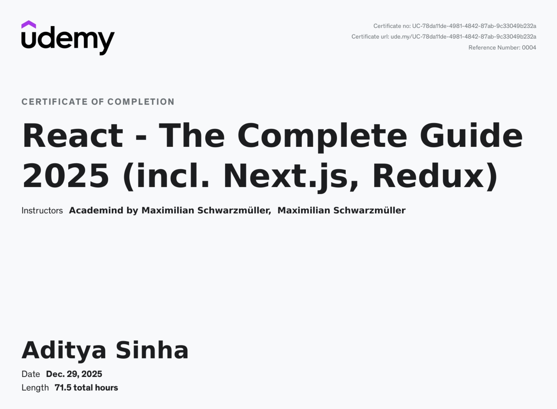 React - The Complete Guide
